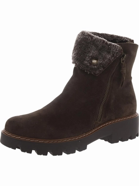 High Traction Urban Commute WYOMING Womens Leather Lugged Sole Winter & Snow Boots