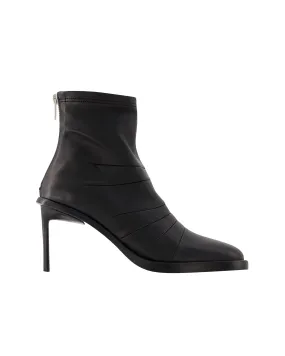 Hedy Ankle Boots - Ann Demeulemeester - Leather - Black Comfortable Footbed
