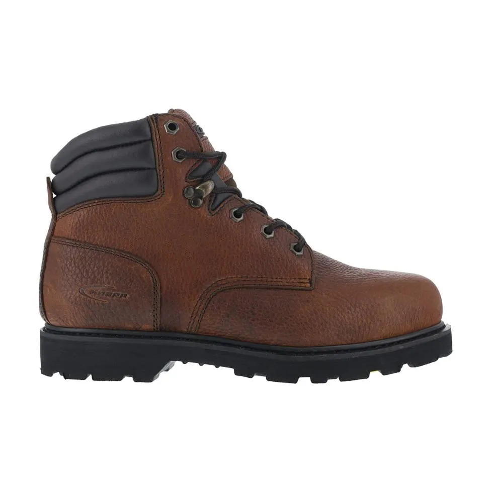 Knapp Men's K5020 Backhoe Steel Toe Boot Brown Rugged Look Outdoor Chore