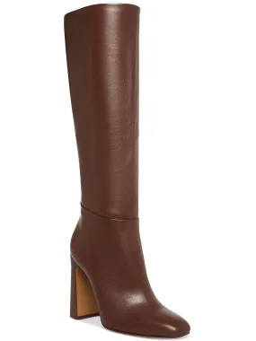 Ally  Womens Leather Knee-High Boots Indoor