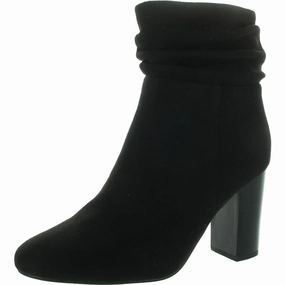 Breathable Weather Resistant User Comfort Tongue Womens Slouchy Faux Suede Booties