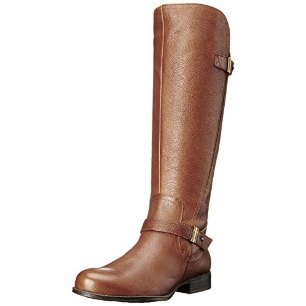Comfort Fit Joan Womens Leather Belted Riding Boots