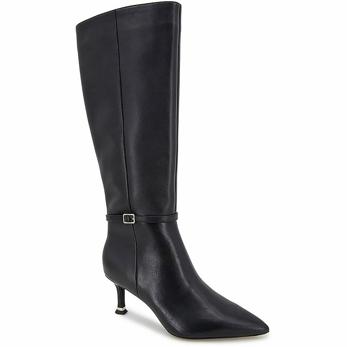 Utah Womens Zipper Leather Knee-High Boots Smart Look