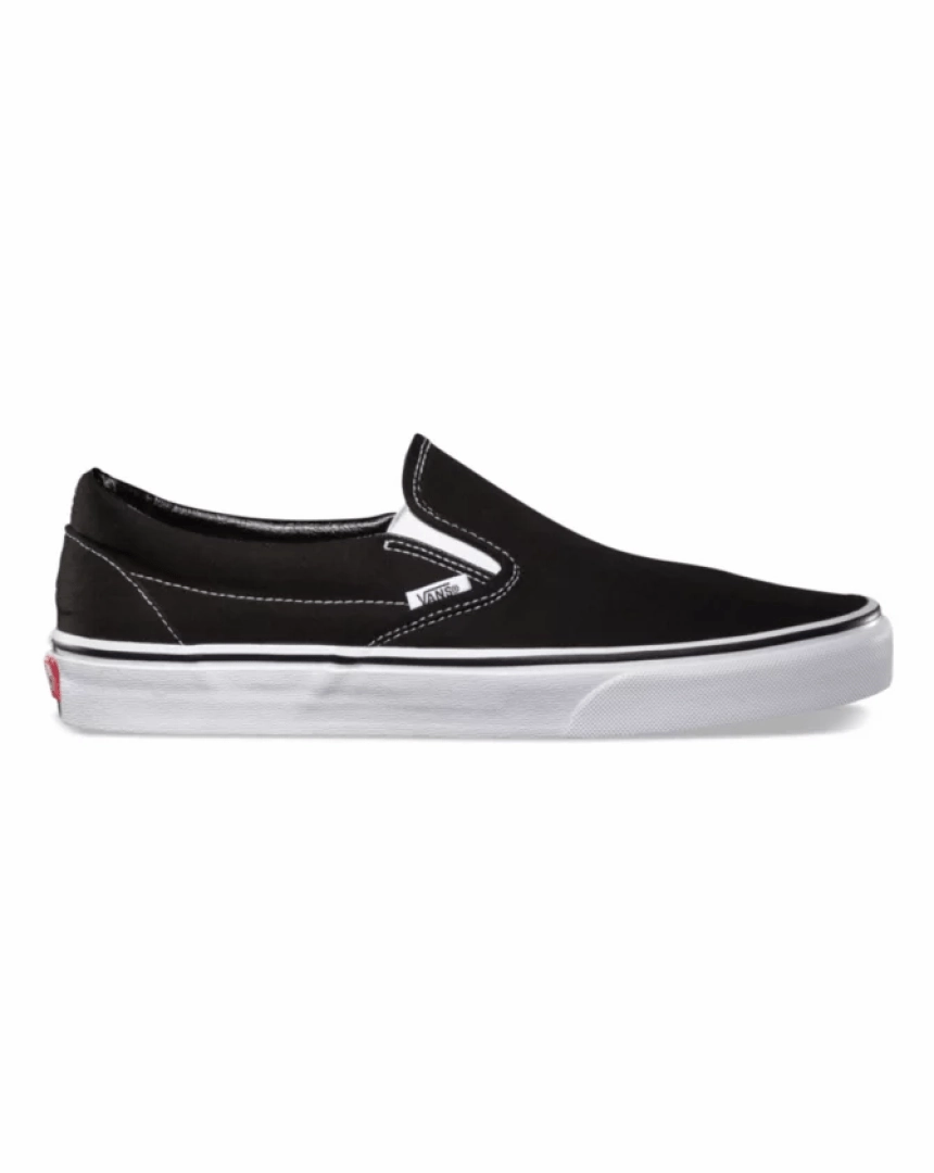 Vans Classic Slip On - Black / White walking shoes Walking Comfort
