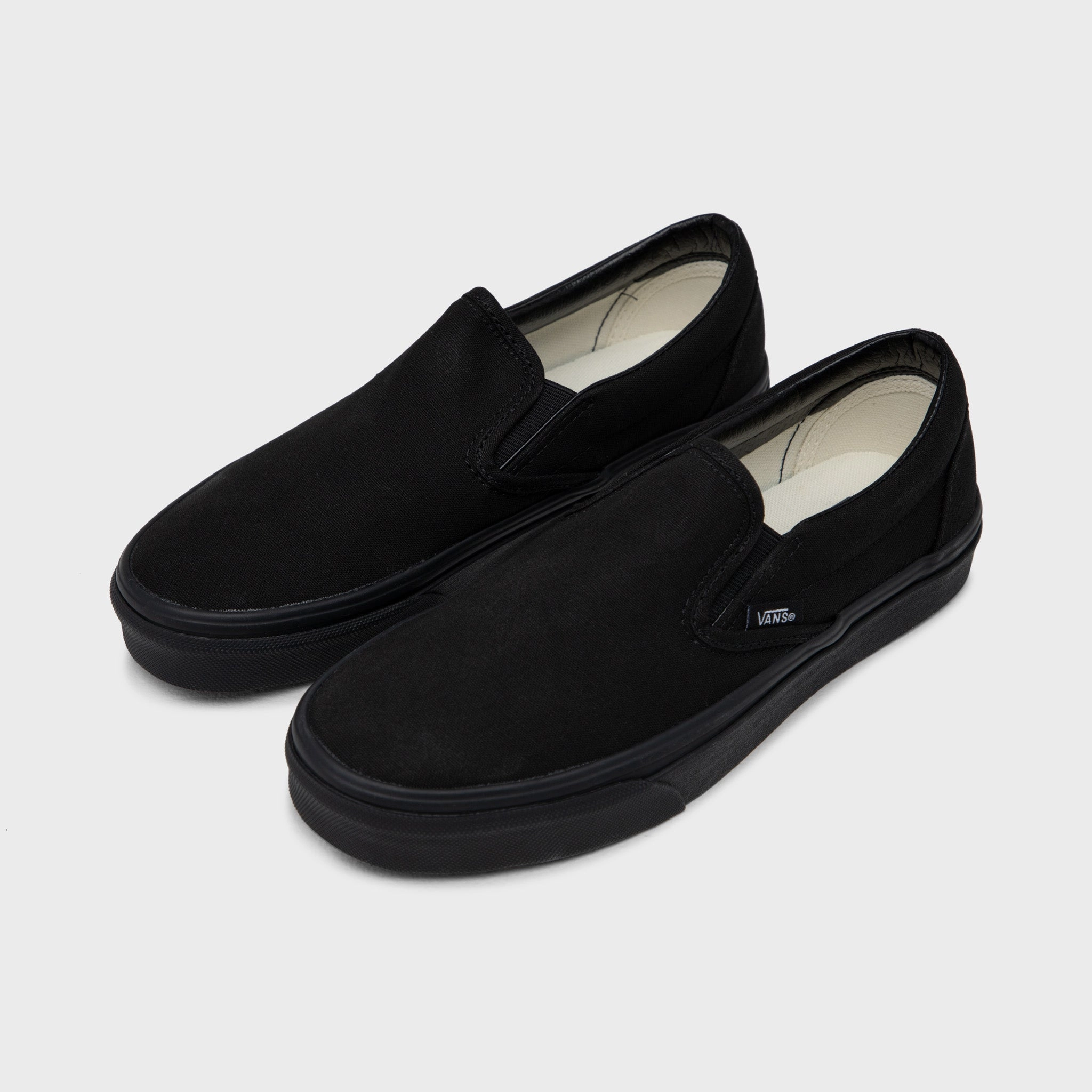 Vans Classic Slip-On Black / Black Walking Friendly