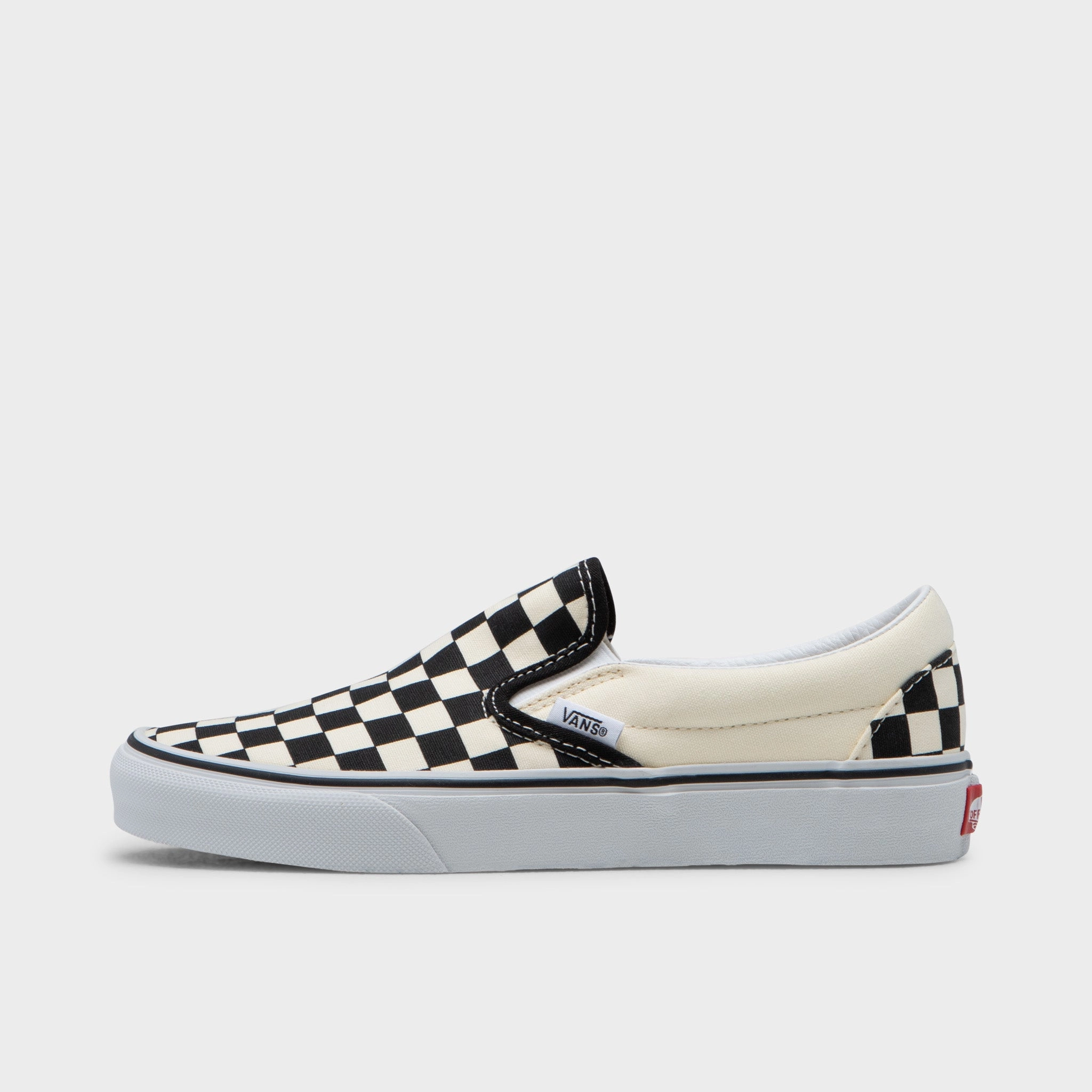 Vans Classic Slip-On Checkerboard Black / White Strike Step