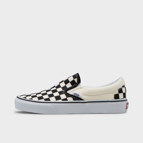 Vans Classic Slip-On Checkerboard Black / White Strike Step