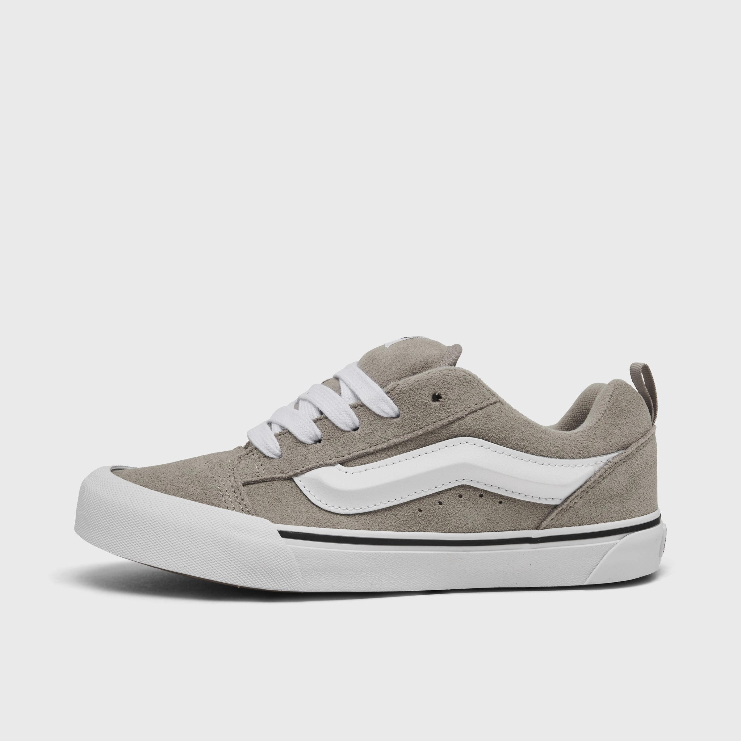 Vans Juniors' Knu Skool Grey / White Clean Finish