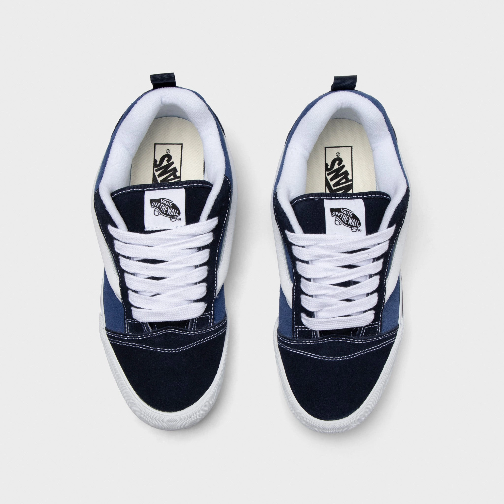 Neutral Color Vans Knu Skool Navy / White