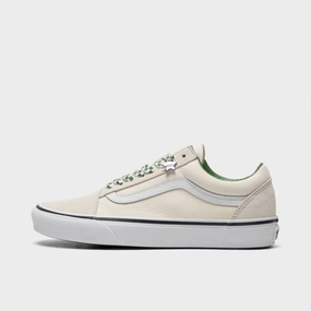 Premium cushioning Vans Old Skool Marshmallow / Green Charms