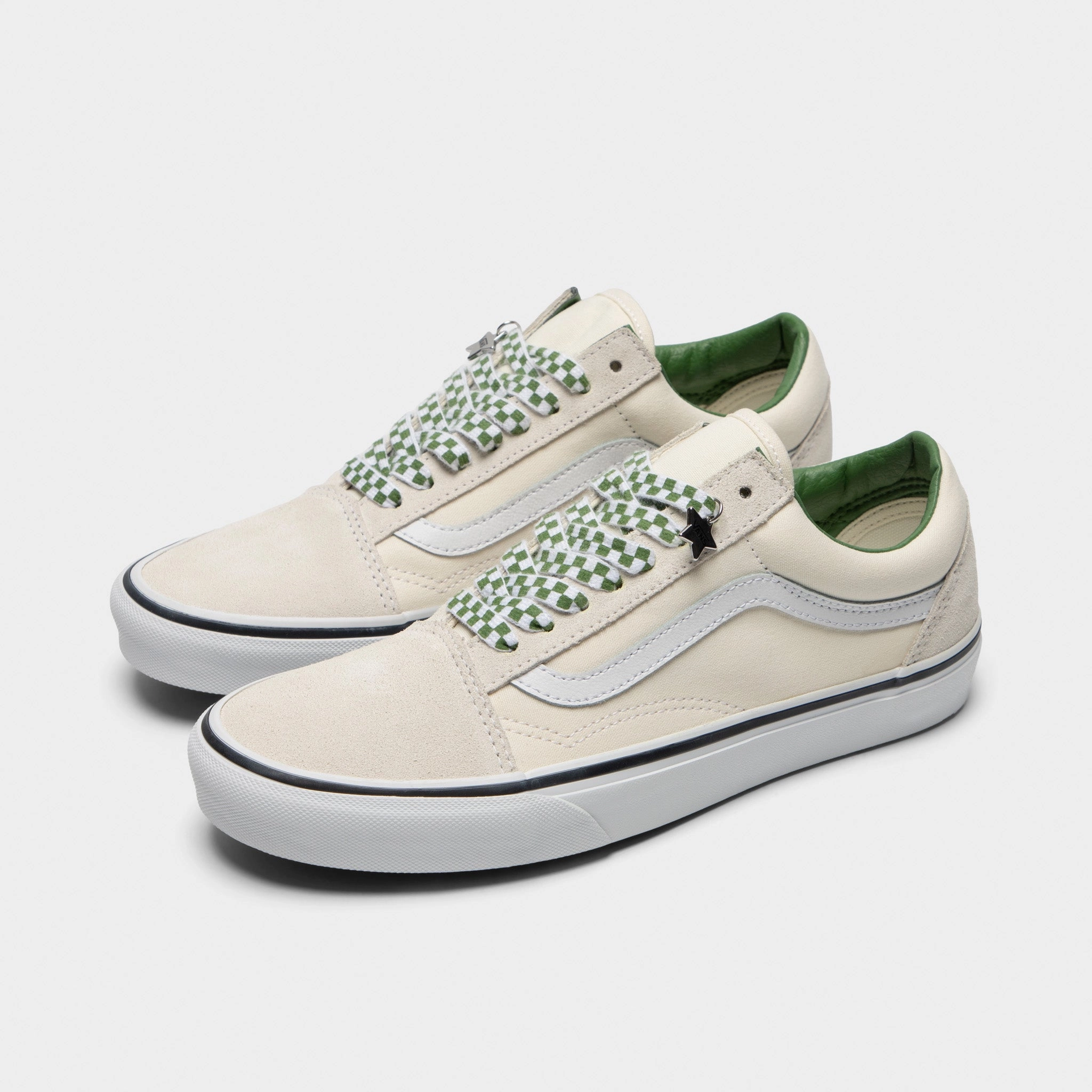 Urban Style Vans Old Skool Marshmallow / Green Charms