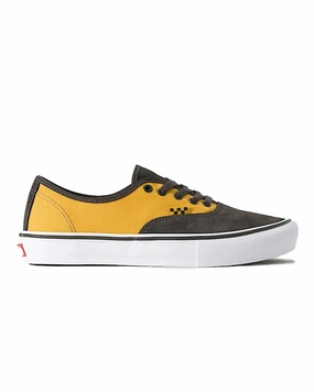 Non Slip Heel Grip Vans Skate Authentic - Black Fade / Mustard