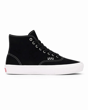 Vans Skate Authentic High - Black Suede Heel Clip Travel Fit
