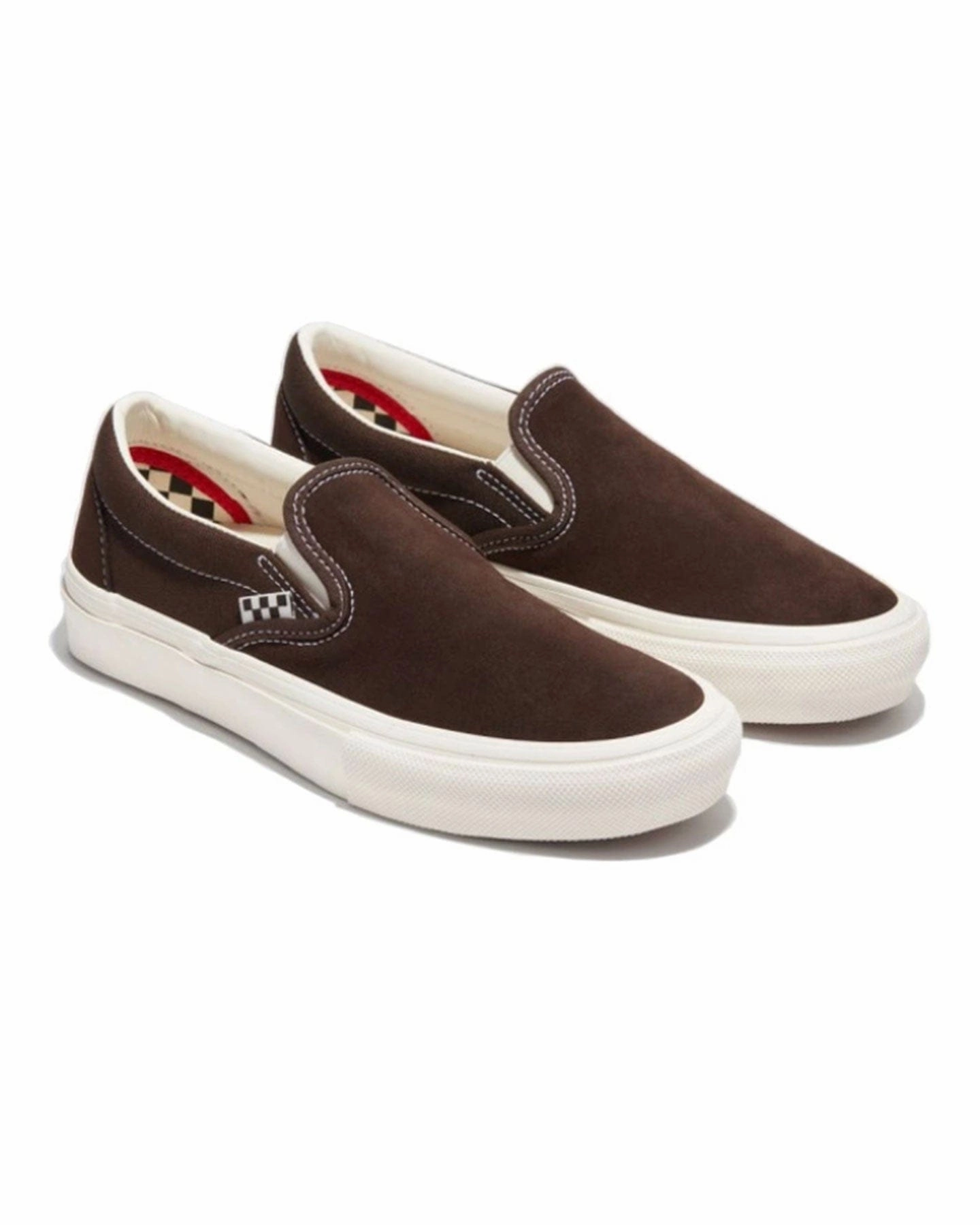 Multi Density Midsole Vans Skate Slip On - Chocolate Brown