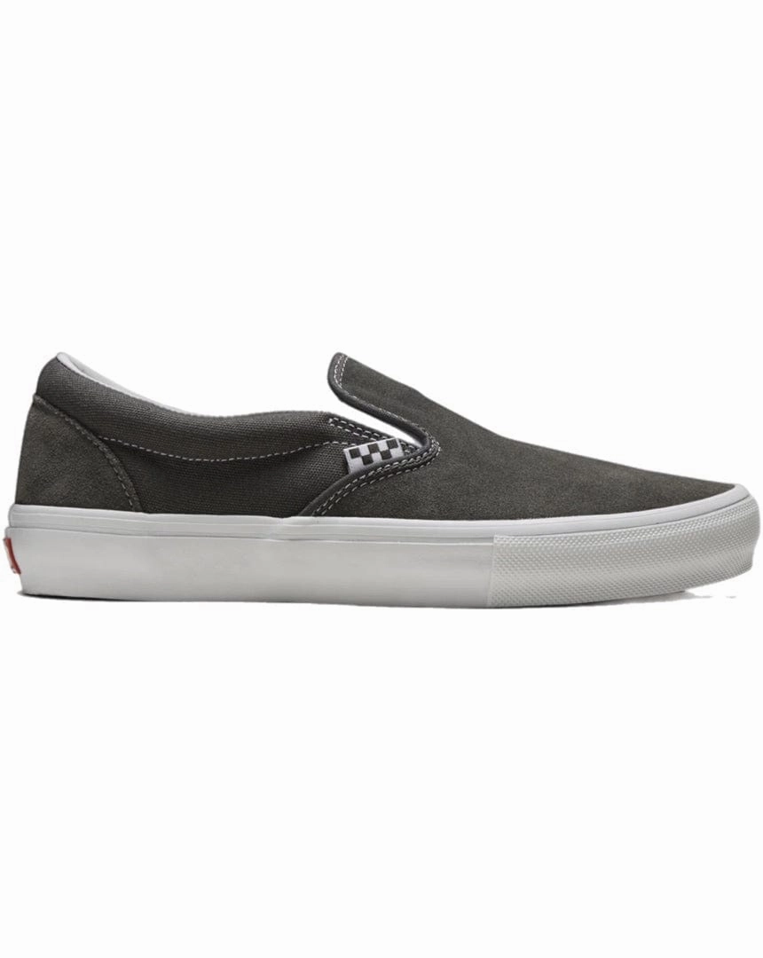 Lightweight Gear Vans Skate Slip On - Pewter / True White