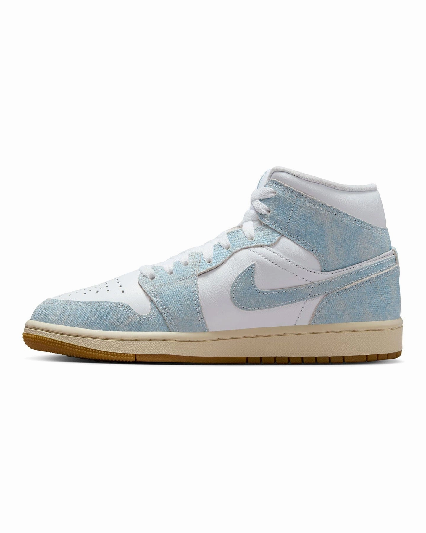 Women's Jordan 1 Mid SE - White / Worn Blue - Sail Urban Luxury Style Lovers