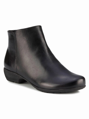 EZRA Womens Leather Ankle Boots Comfort Insoles Rough Path