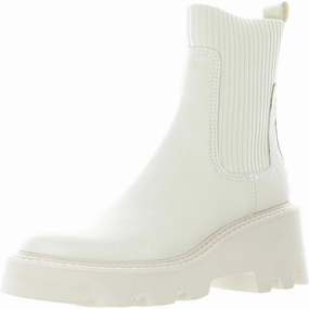 Womens Lugged Sole Leather Mid-Calf Boots Comfort Lining Trail Runner