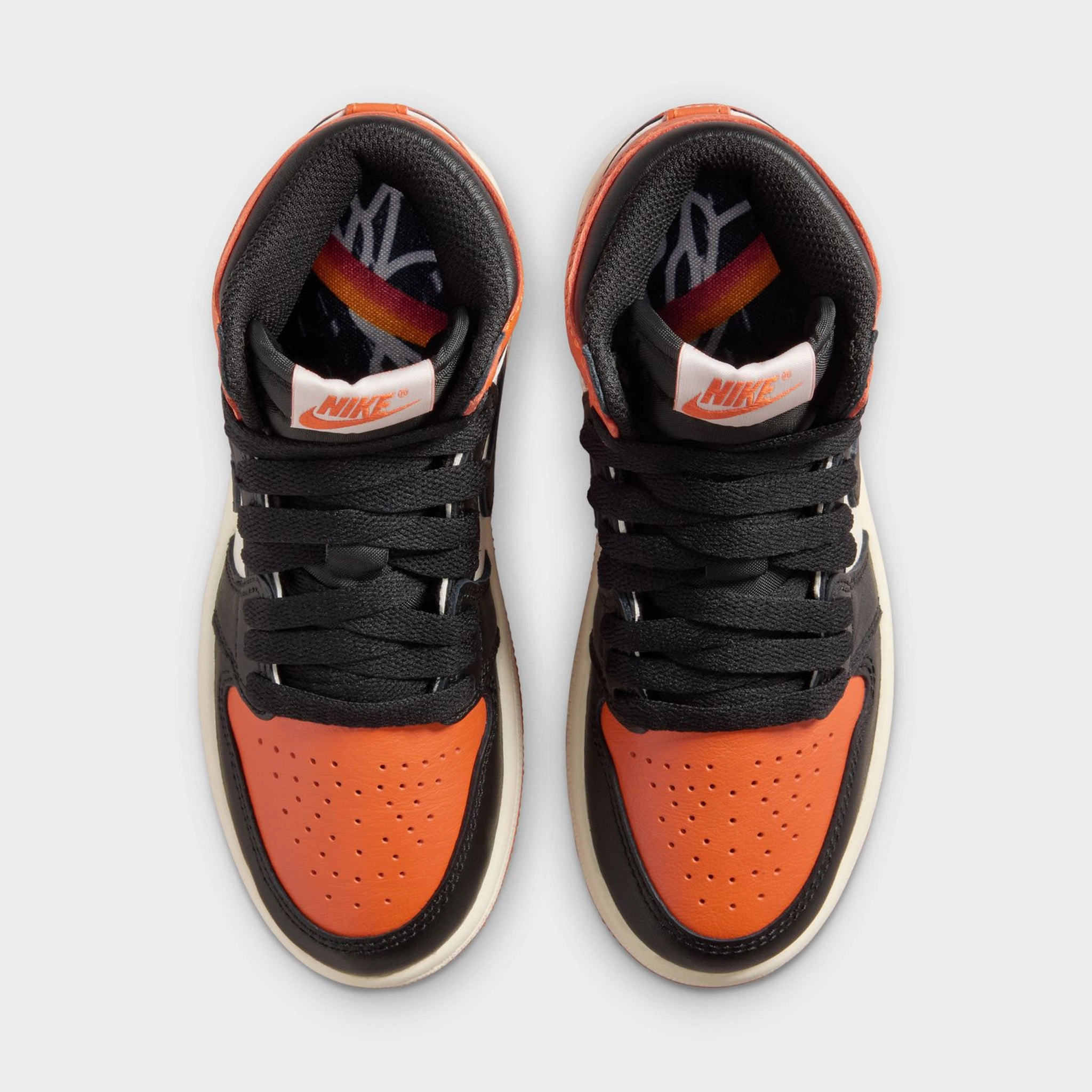 Jordan 1 Retro High OG PS Black / Sail - Starfish Low Profile Midsole Smooth Soles