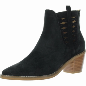 Craft Collector Veronika Womens Cut-Out Suede Ankle Boots