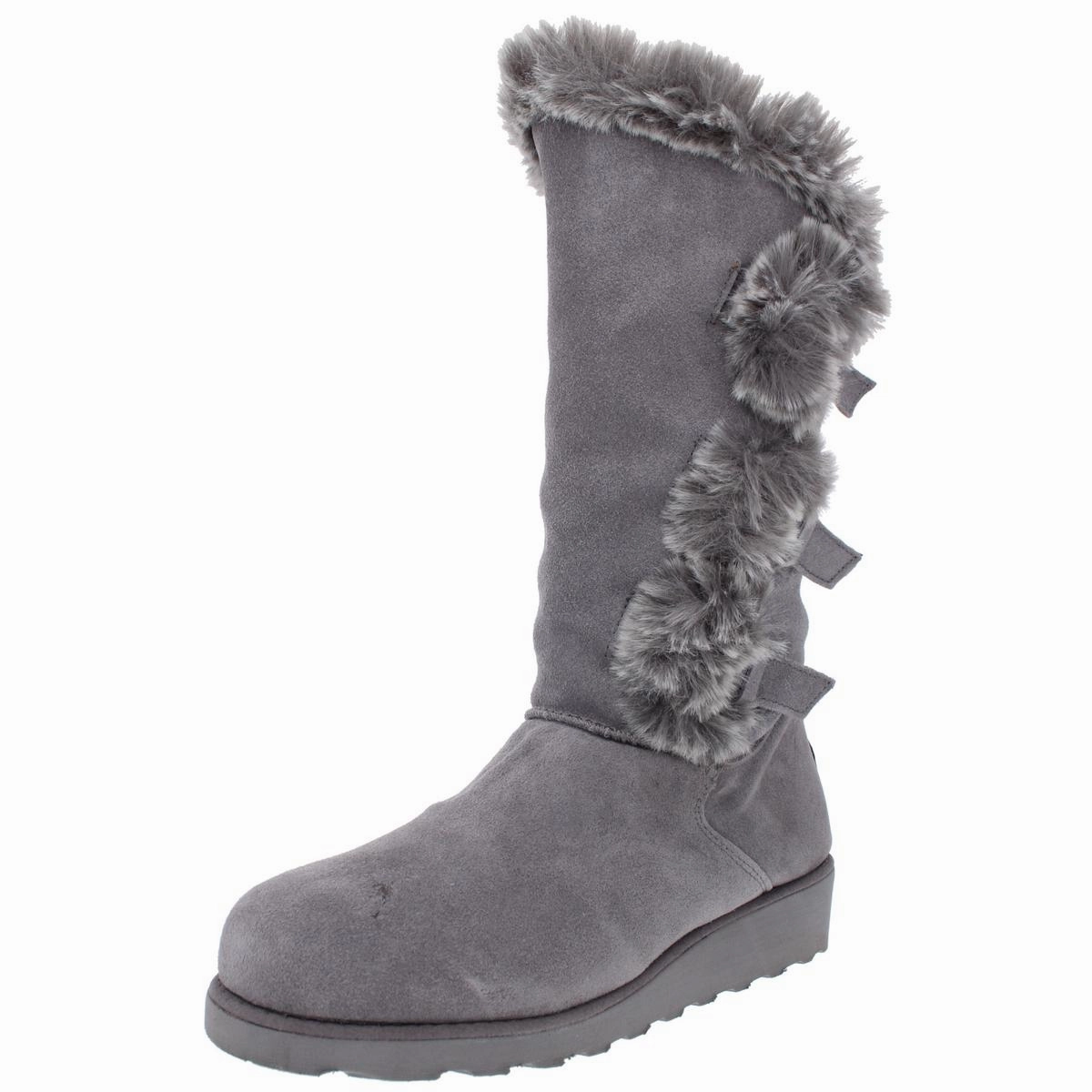 All Weather Outdoor Explorer Geneviieve Womens Suede Wool Lined Winter Boots