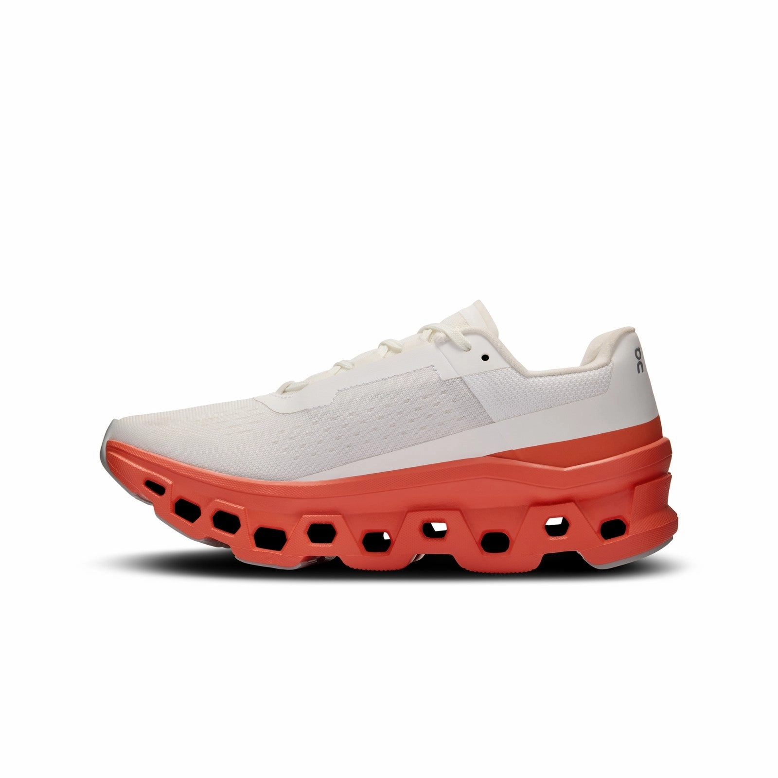 On Running Cloudmonster (White/Flame) Women Shoes 61.97724 Comfort Grip