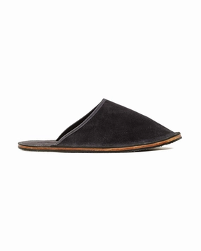 Viberg Slide Storm Grey Janus Calf Suede Comfort Walk Secure fit