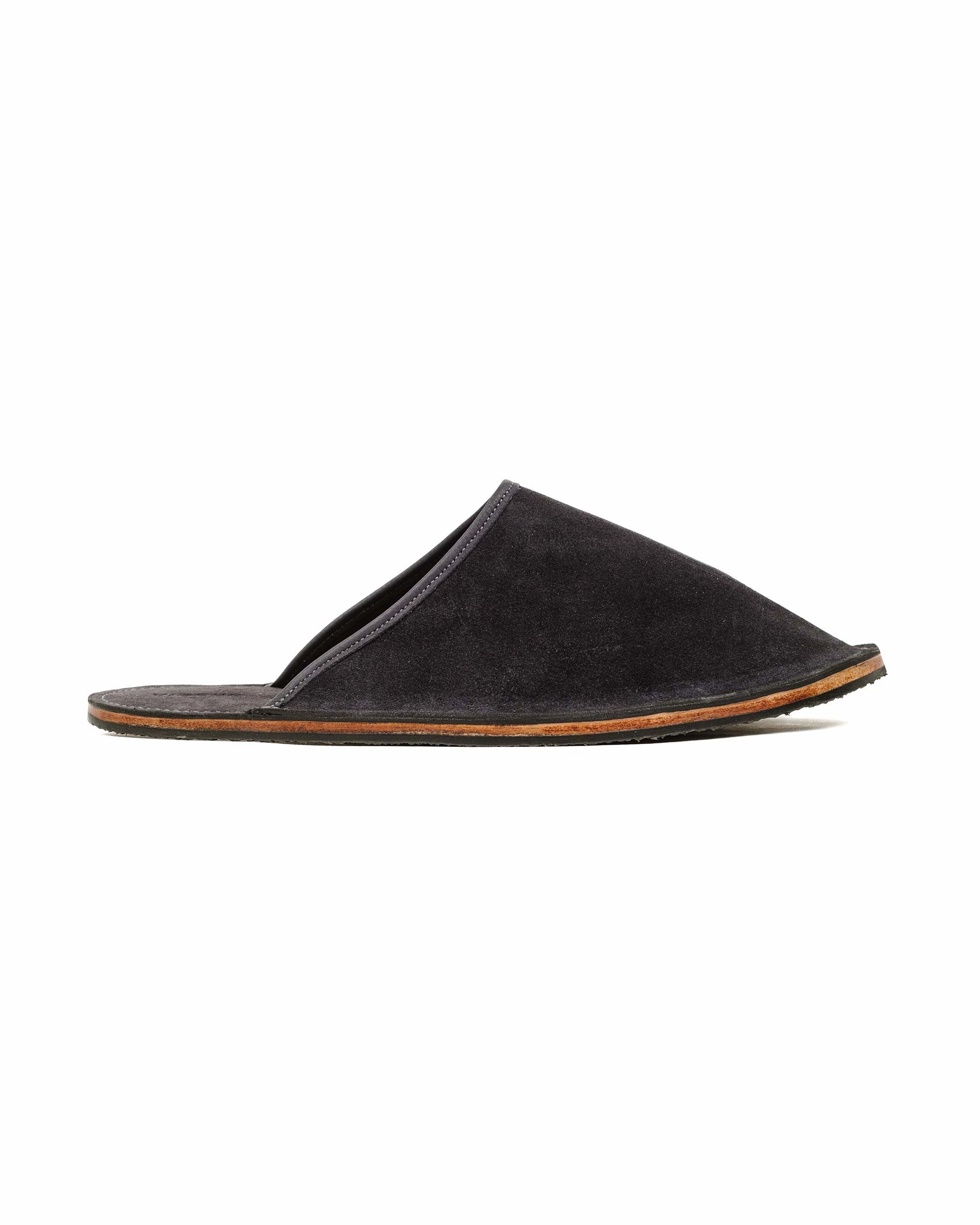 Viberg Slide Storm Grey Janus Calf Suede Comfort Walk Secure fit