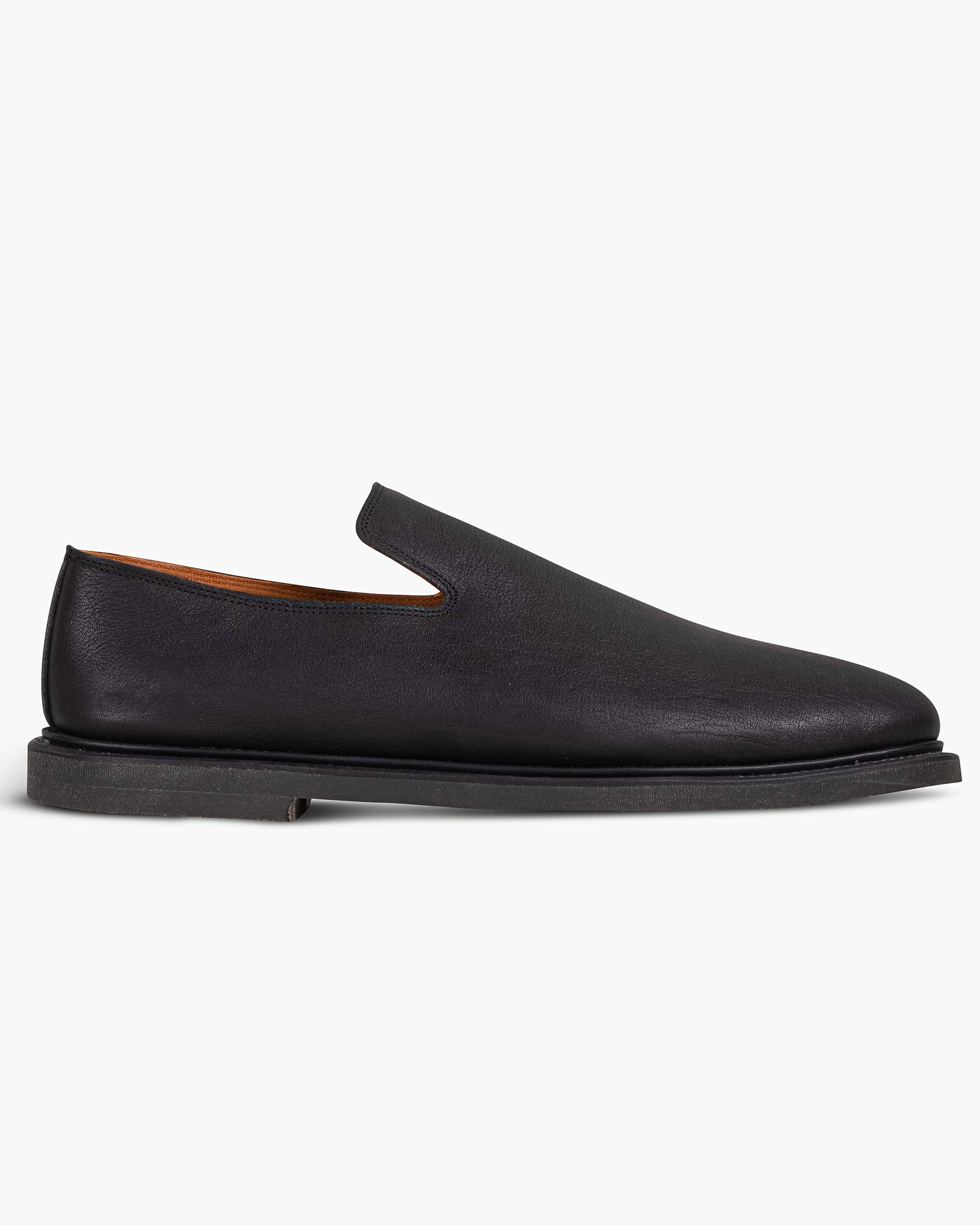 Media Pop Viberg Slipper Nero Washed Kangaroo
