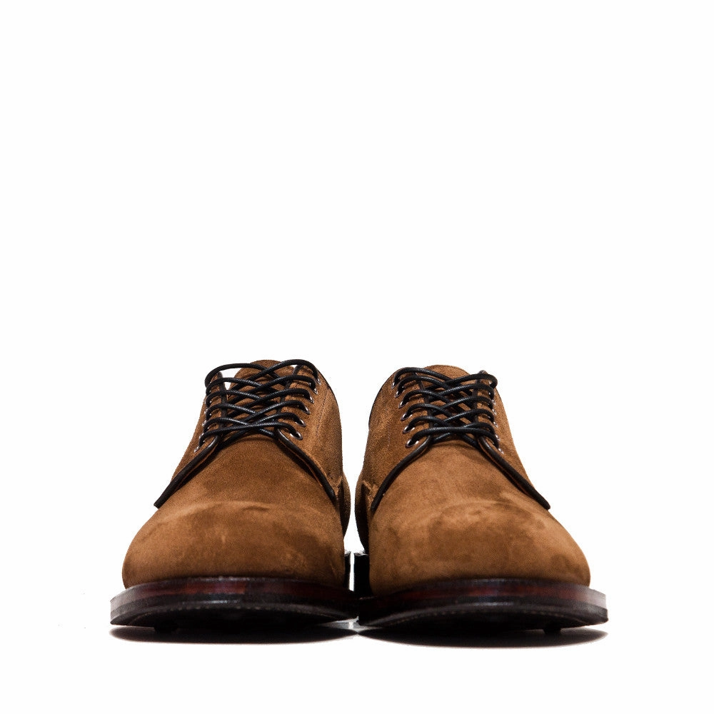 Viberg Snuff Suede Derby Shoe Durable Build Hiking Trails Luggage Fit