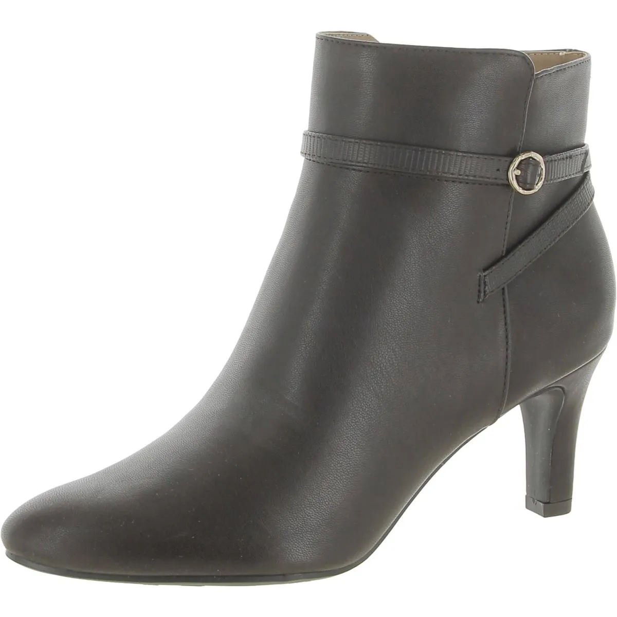 Guild Womens Harness Pointed Toe Ankle Boots Silent Step