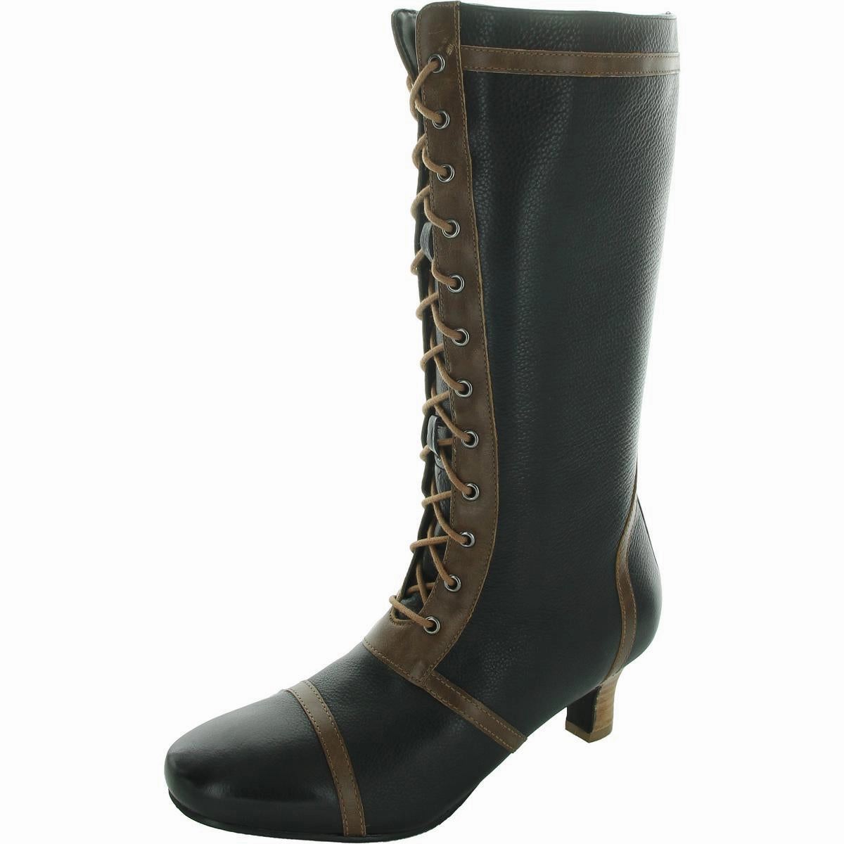 Protective Finish Snowy Path Trail Support Vintage 2.0 Womens Floral Print Leather Knee-High Boots