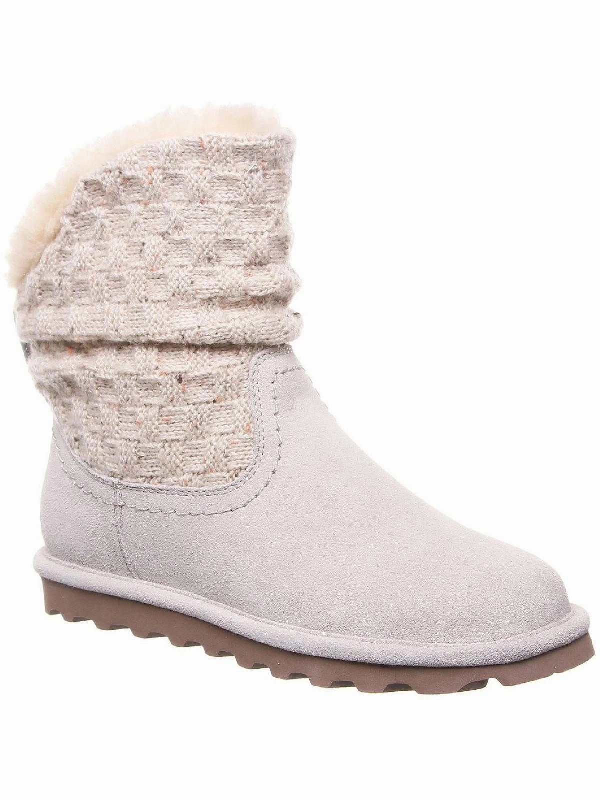 Virginia Womens Sheepskin Winter Boots Grippy Outsole Snowy Path synthetic material