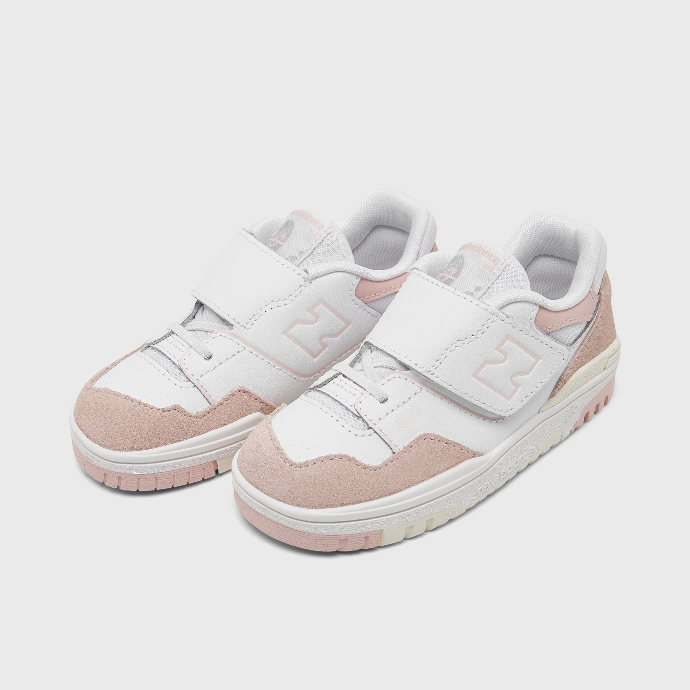 Rigid Medial Post Torsion Control System New Balance Infants' 550 White / Pink Haze