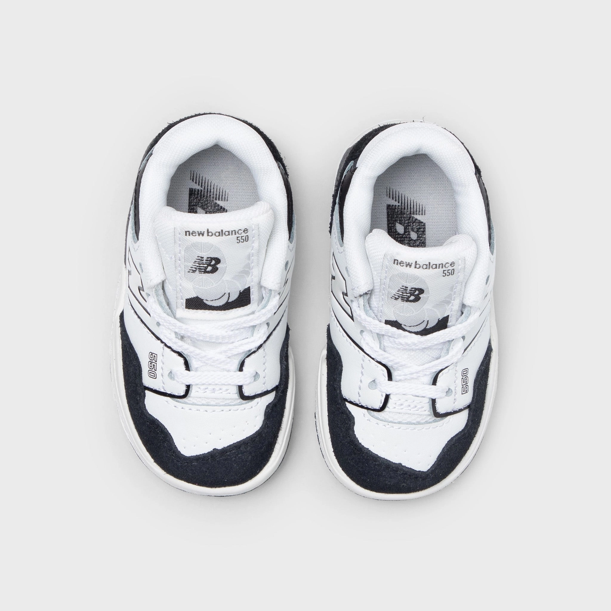 New Balance Infants' 550 White / Black Comfort Fit System
