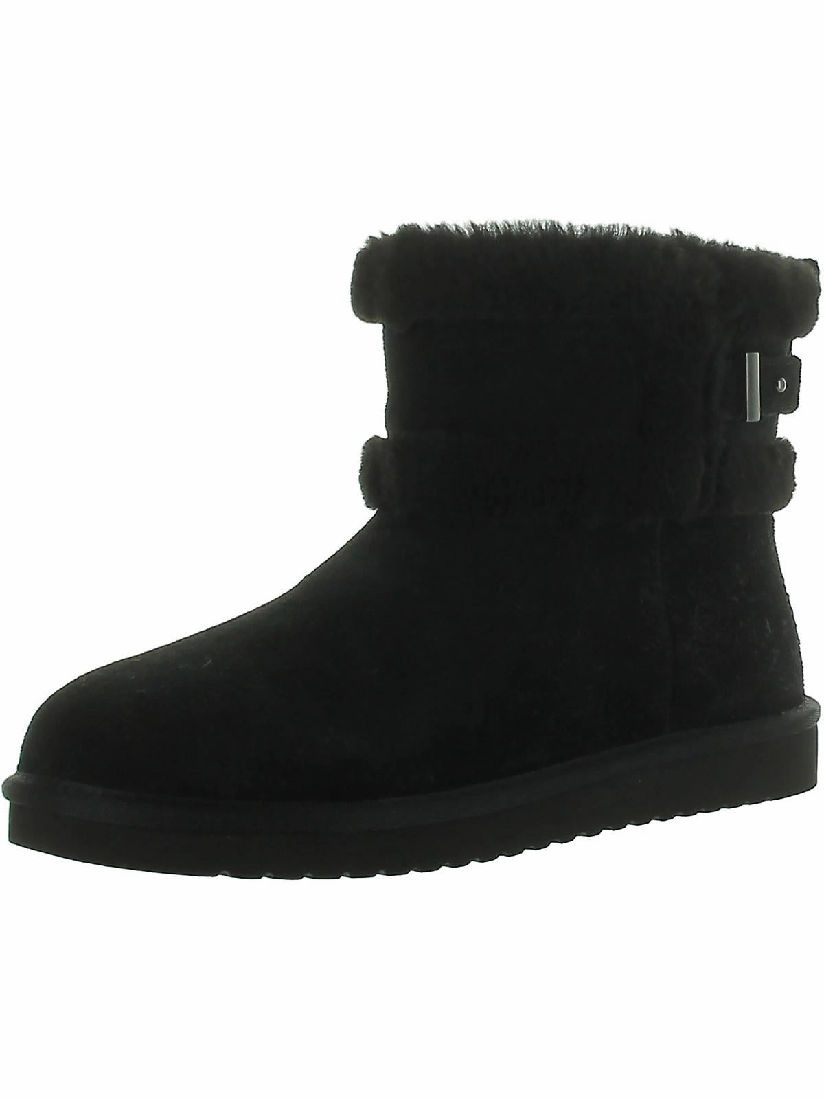 Protective Finish Hiking Trails W BARLEE MINI Womens Faux Leather Pull On Winter & Snow Boots