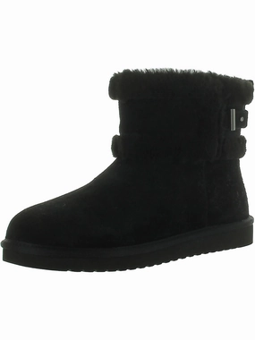 Protective Finish Hiking Trails W BARLEE MINI Womens Faux Leather Pull On Winter & Snow Boots