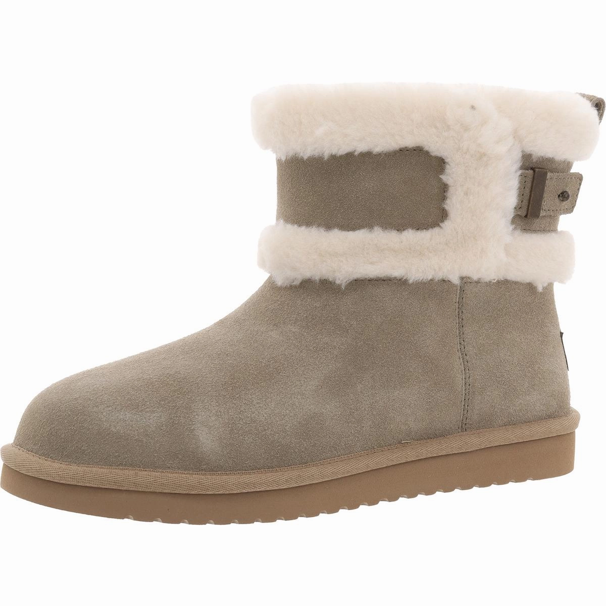 W BARLEE MINI Womens Faux Leather Pull On Winter & Snow Boots Stable Support Urban Commute Thermal Core Urban Traveler
