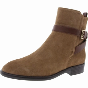 Hoken Womens Zipper Suede Booties Feather Light Cold Climate Eco Material Morning Walk