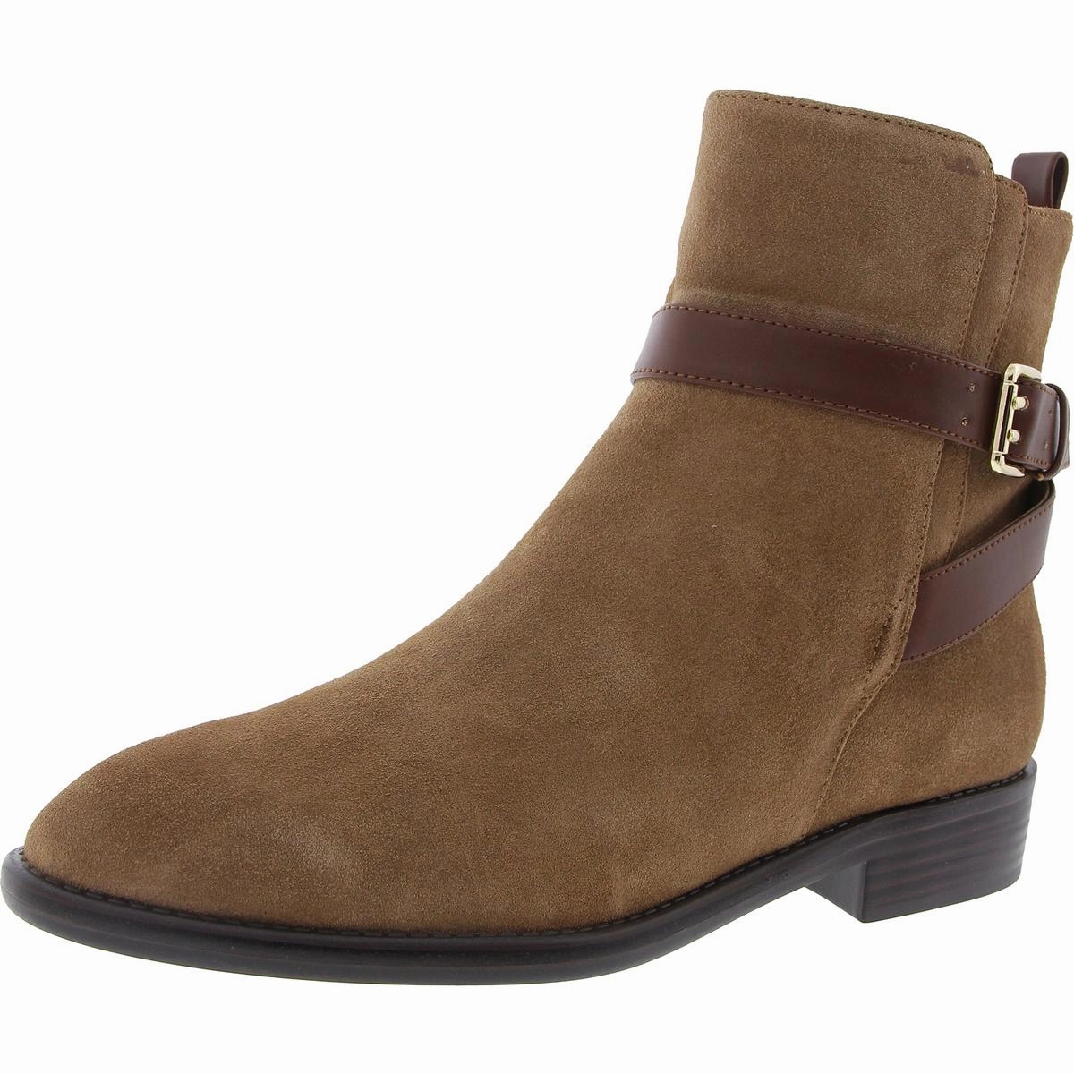 Hoken Womens Zipper Suede Booties Reinforced Form Weather Resistant User
