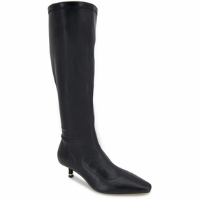 Warm And Comfortable Classic Line MERIDITH Womens Zipper Manmade Knee-High Boots