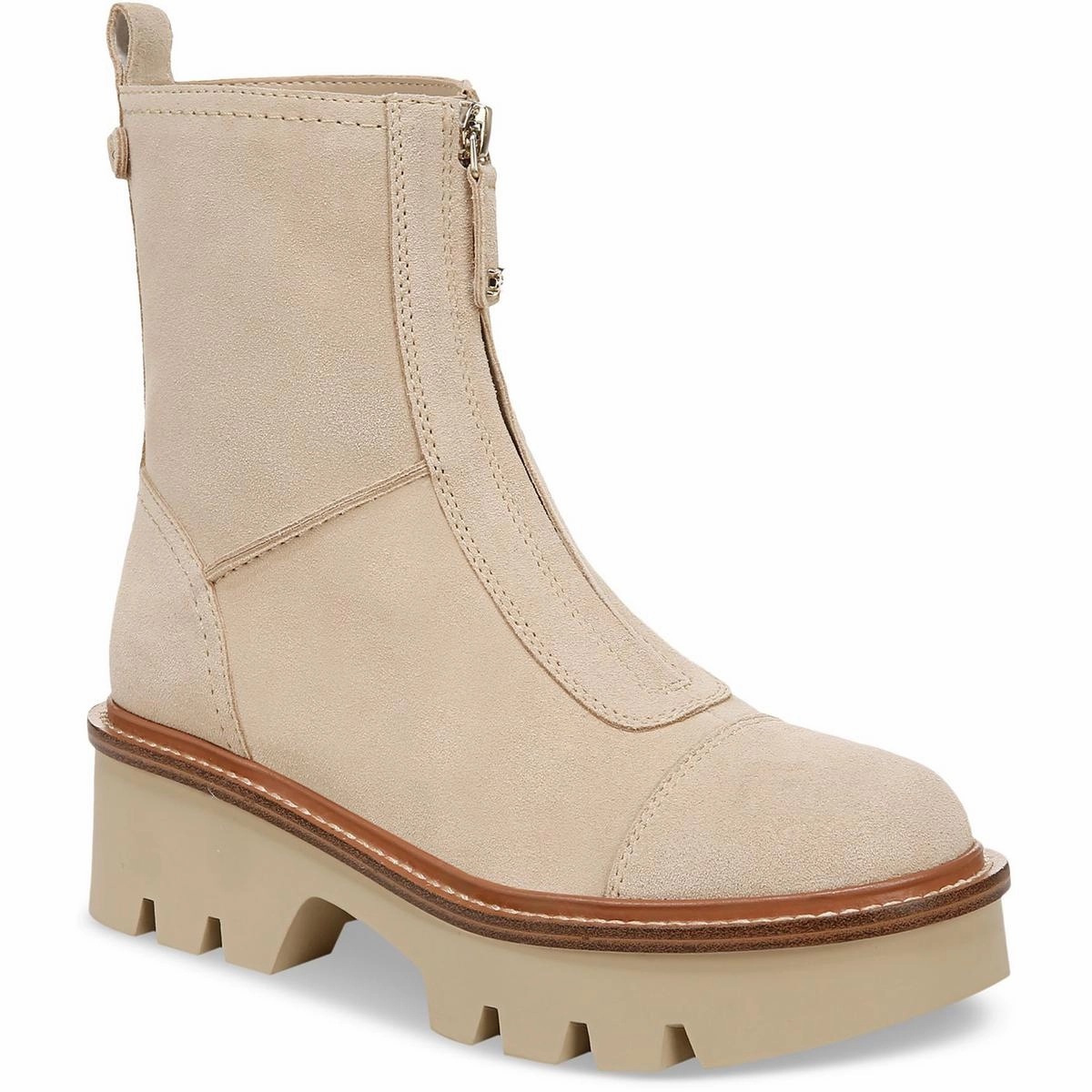 Quick Access Cooper Womens Leather Lugged Sole Chelsea Boots