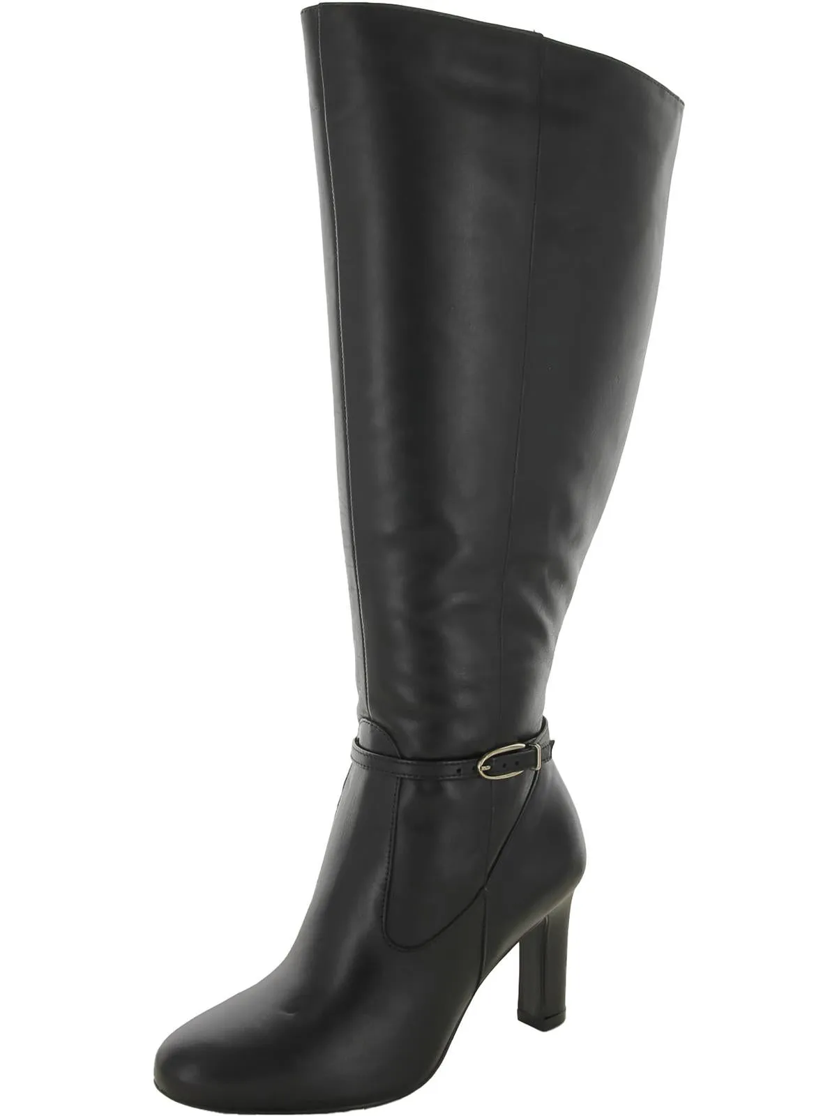 Waterproof Design Henny Womens Leather Wide Calf Knee-High Boots