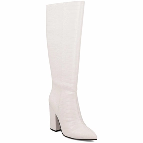 Comfort Lining Snowy Path Smart Footwear Landra Womens Block Heel Faux Leather Knee-High Boots