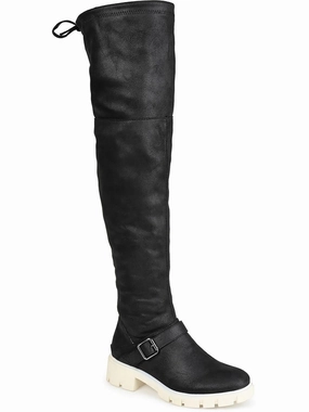 Seamless Comfort Nature Lover Urban Exploration Womens Faux Suede Thigh-High Boots