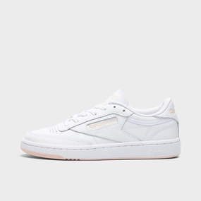 Reebok Women's Club C 85 White / Bleached Peach Fashionable Fit