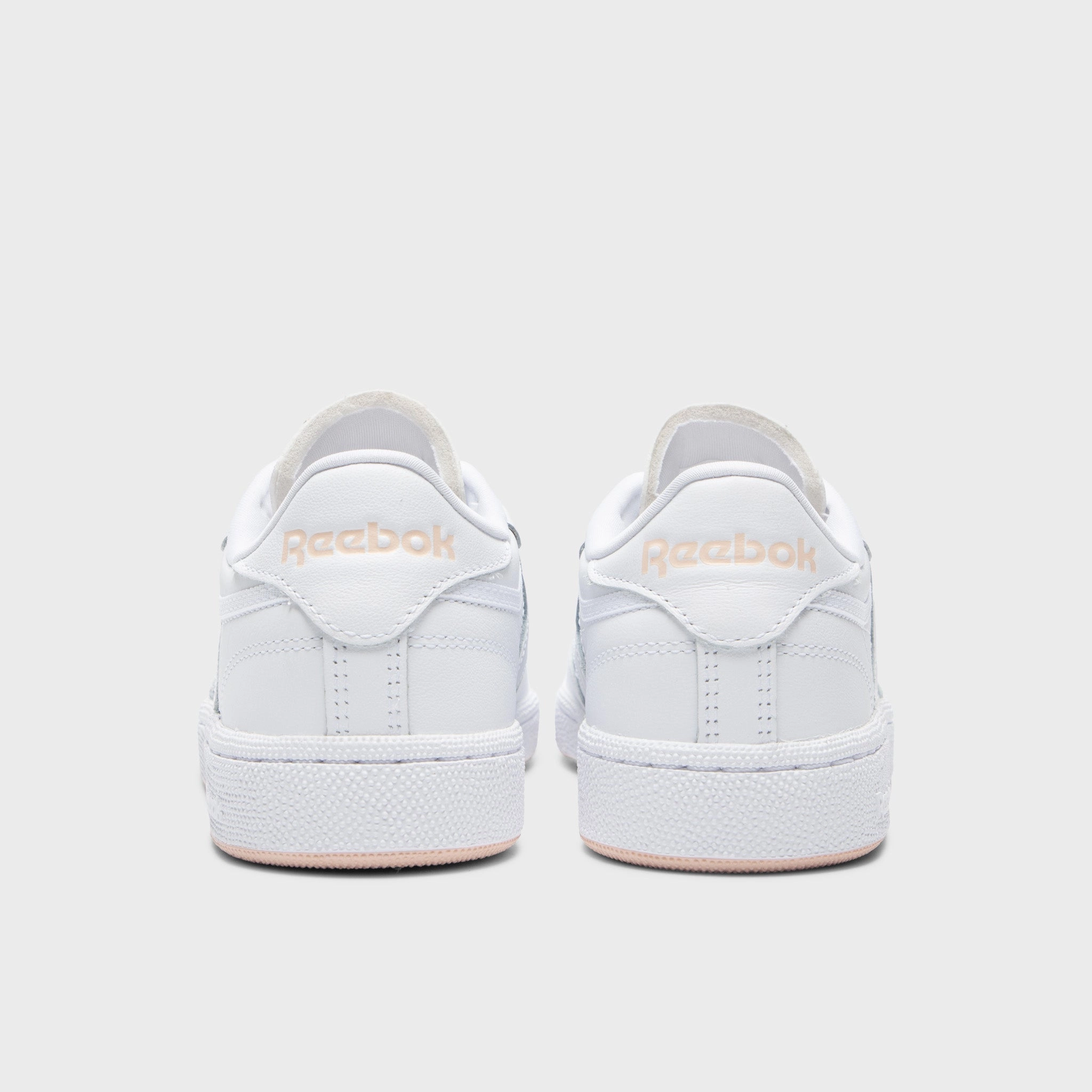 Reebok Women's Club C 85 White / Bleached Peach Foam Layer Spring Sole