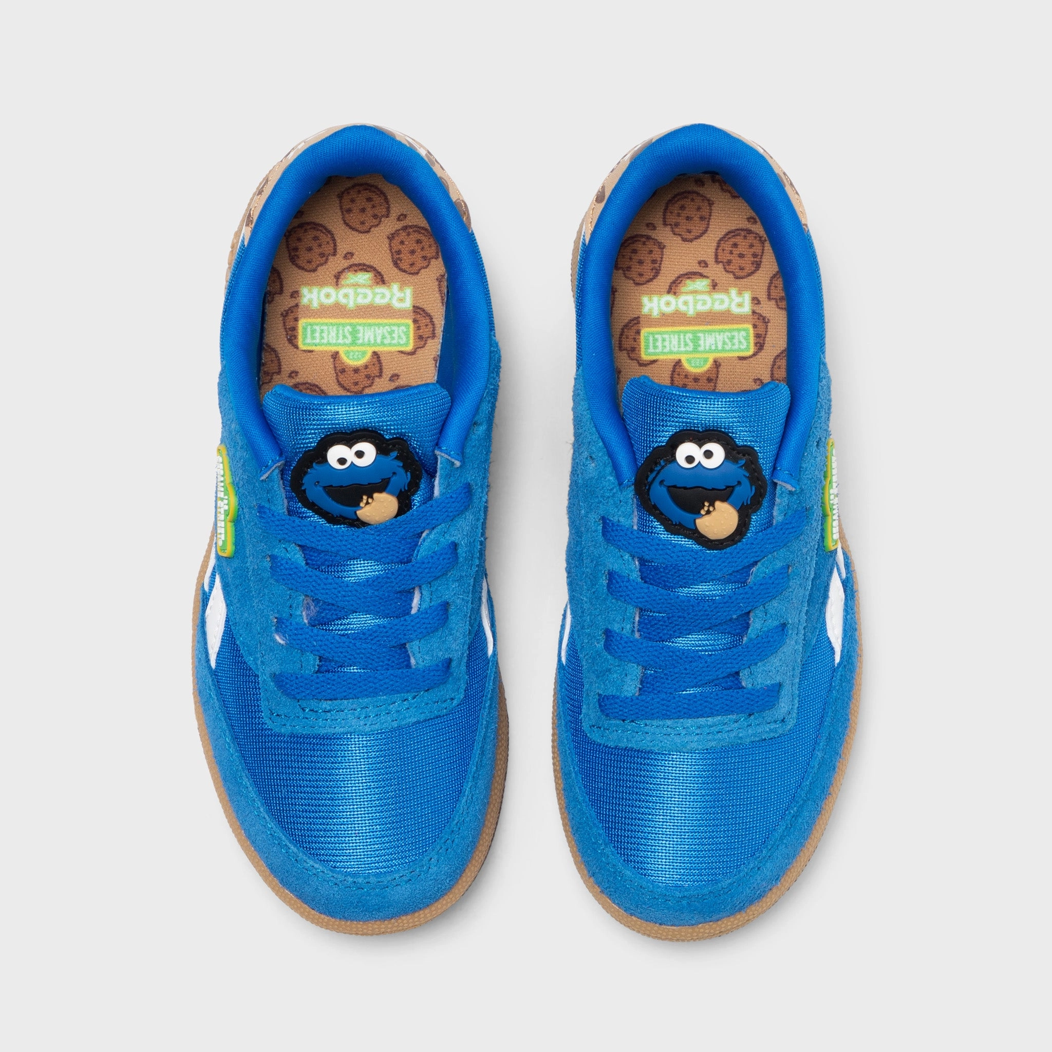 Reebok x Sesame Street Children's Club C Revenge Blue / White Modern Texture Skill Hike