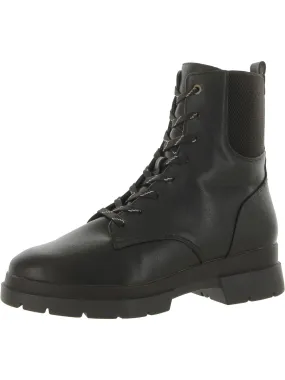 Ozzy Womens Faux Nubuck Lace-Up Combat & Lace-up Boots ArchSupport