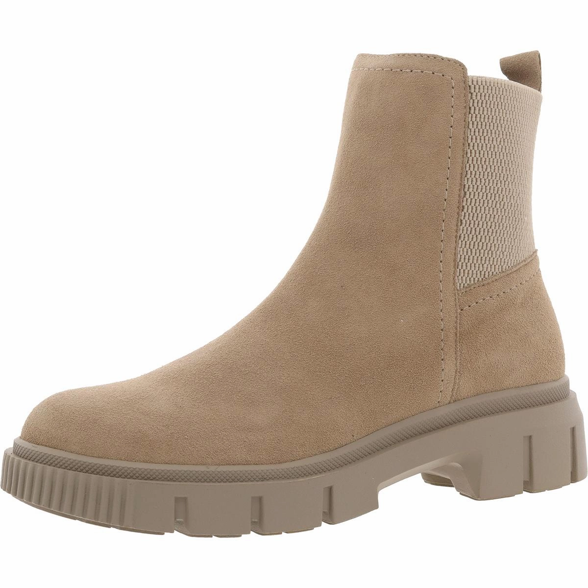 Bandit Womens Zipper Suede Chelsea Boots Slip Resistant All Day Wear Party Goer